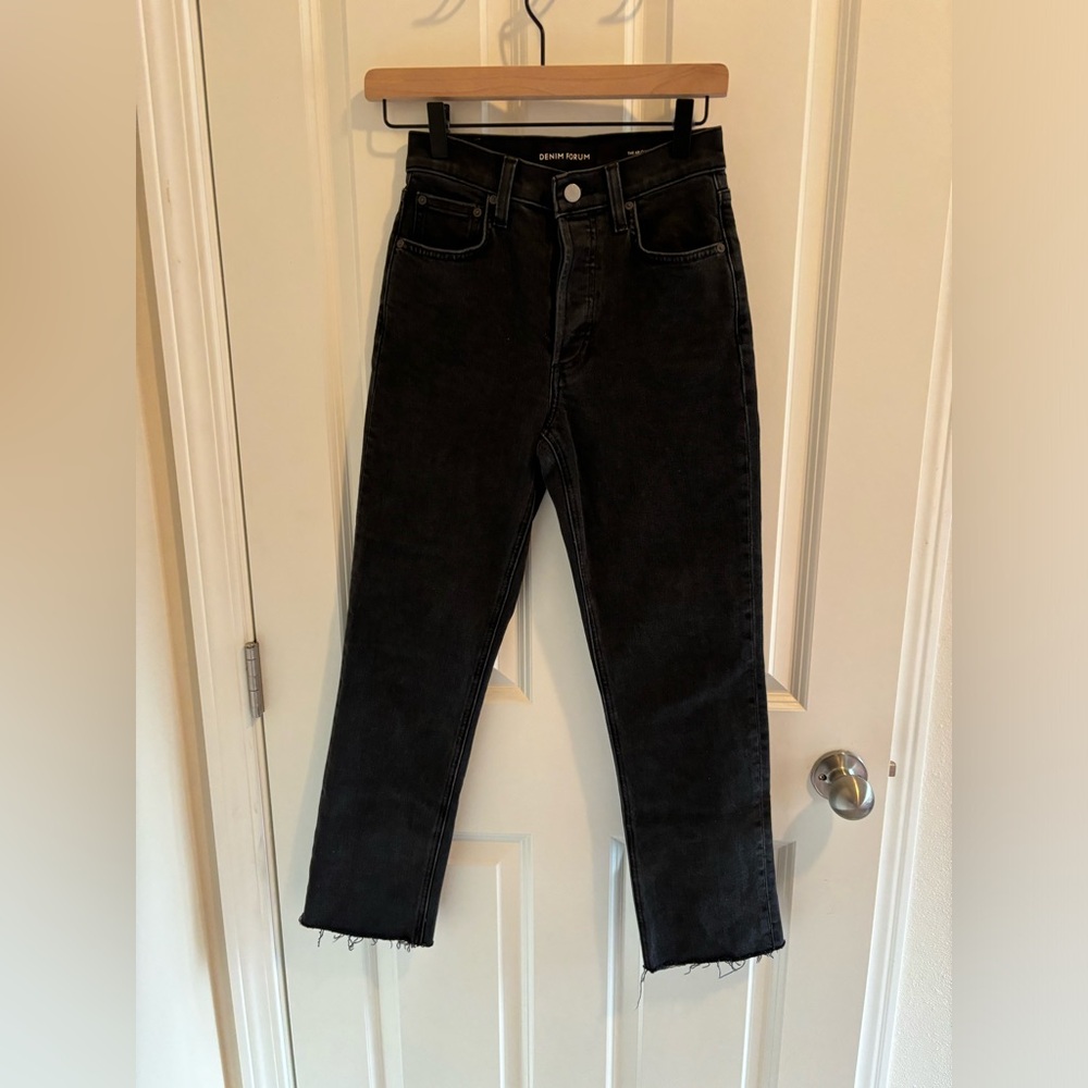 Denim Forum Arlo High Rise Straight Jean